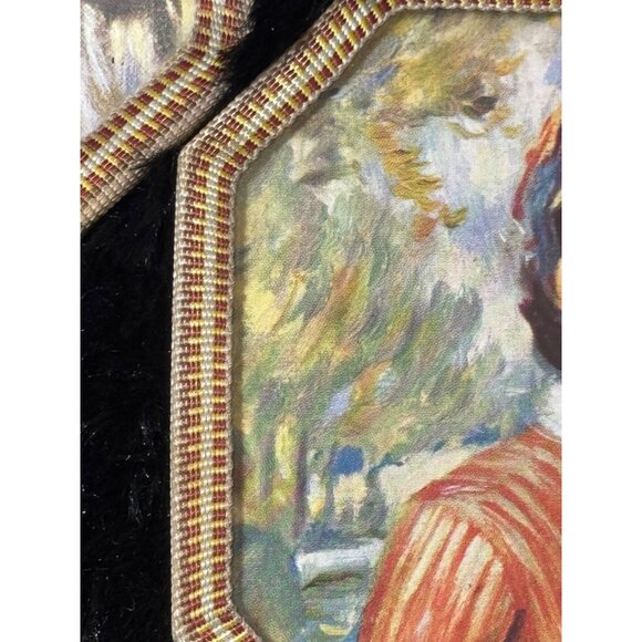 Vintage Octagonal Decorative Coasters Trivets Elegant Victorian Lady Design - Picture 7 of 13